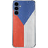 Czech Republic Flag Distressed Galaxy S24 Clear Case